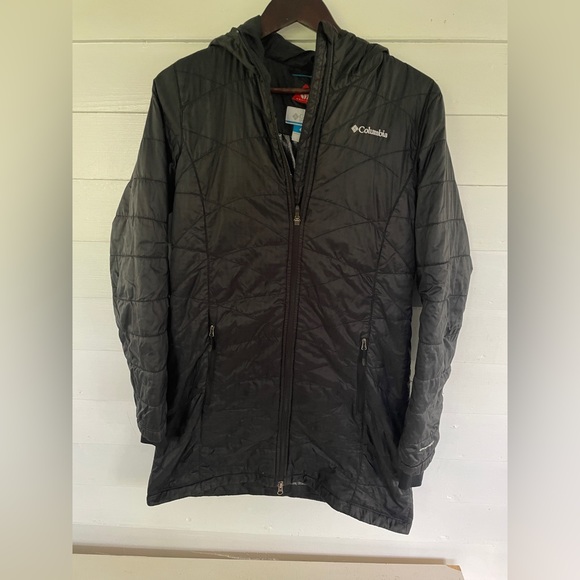Black Lightweight Omni-Heat Spring/Fall Columbia Jacket - Picture 1 of 11